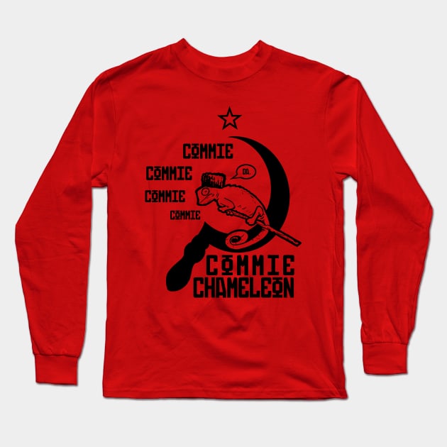 commie chameleon Long Sleeve T-Shirt by Hurmly